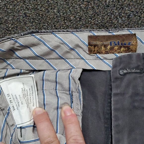 Men's 29×32 Pronto Uomo Blue Dress Pants. - Picture 2 of 2